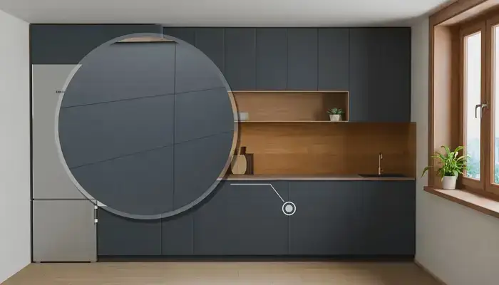 Кухня «Эрлен» 3.6 м. в цвете Тёмно-голубой / Sky Blue 3091: фурнитура