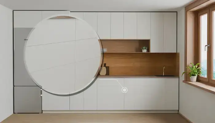 Кухня «Эрлен» 3.6 м. в цвете Белый / Soft Touch White 734: фурнитура