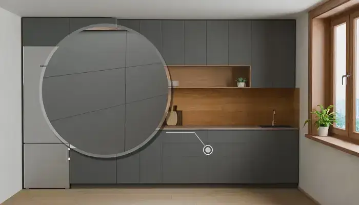 Кухня «Эрлен» 3.6 м. в цвете Графитовый серый / Royal Grey 3022: фурнитура