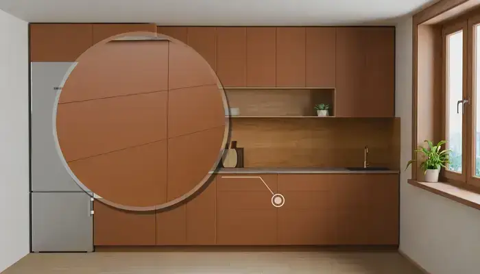 Кухня «Эрлен» 3.6 м. в цвете Карамельно-коричневый / Tobac 3092: фурнитура