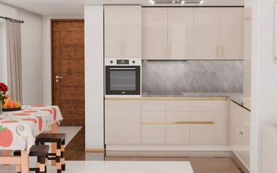 Угловая кухня «Кайлен» 2,7 м × 2,3 м, фасады AGT HG Deluxe Gray 6008, вид спереди